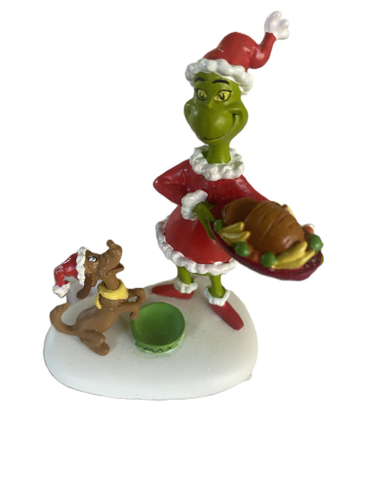 Department 56 the Grinch Who-Ville Let's Feast on Roast Beast